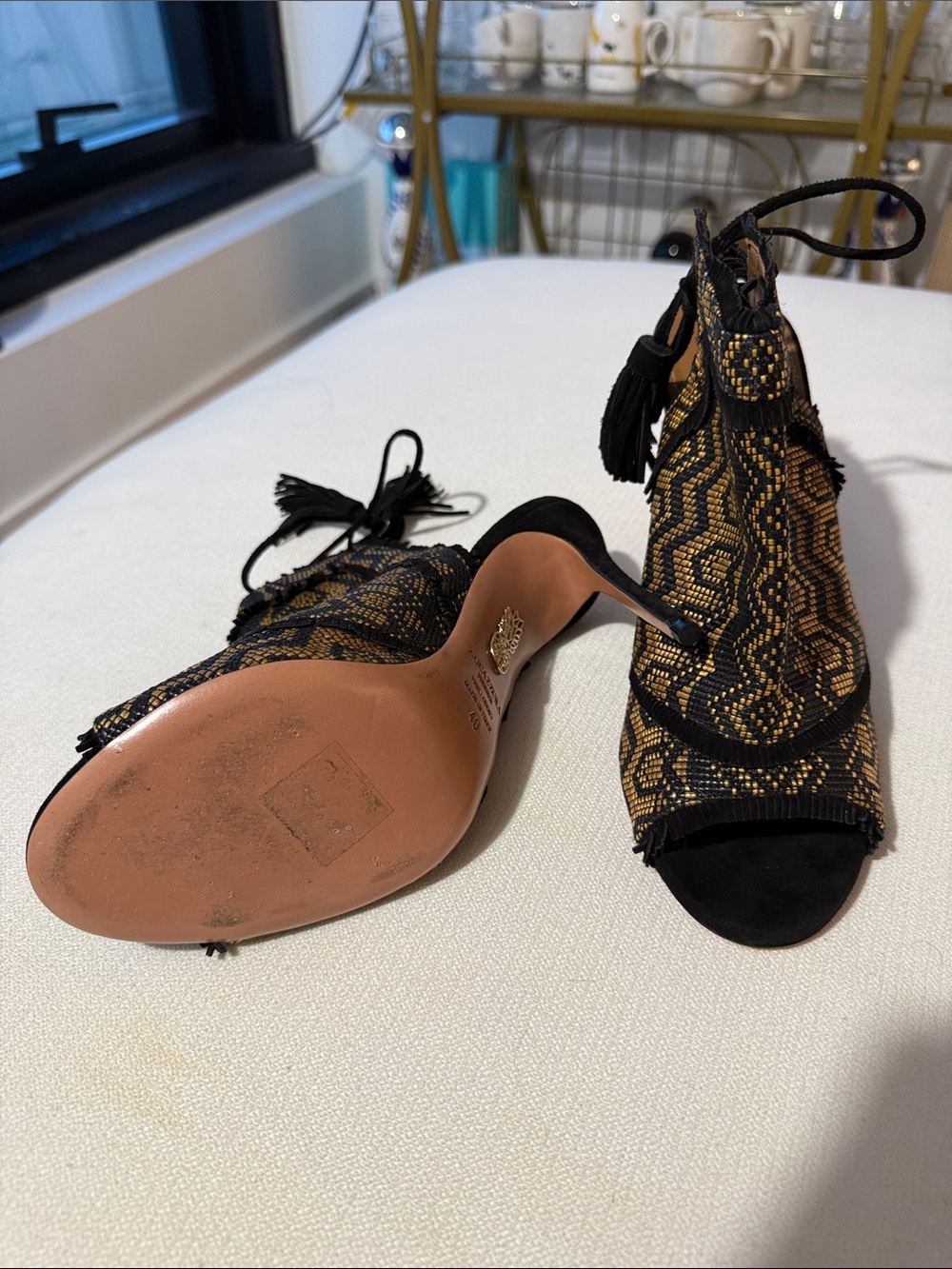 Aquazzura peep-toe heels